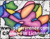Fluid Mechanics, Limited Edition Giclee Print,Ballpoint Art, Abstract Art, Renee FW Lichtman