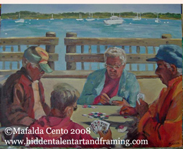 Four Kings acrylic painting  from artist Mafalda Cento