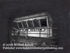 Staten Island Ferry Prints" Alice Austin"  Pen and Ink Art from Michael Kelsch