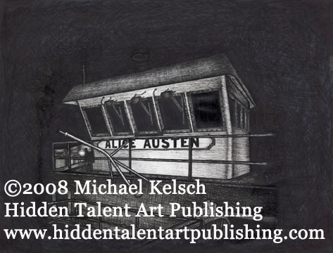 Staten Island Ferry Prints and Original Art " Alice Austin" Pen and Ink Art from Michael Kelsch
