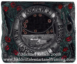 "What Rules" Staten Island Ferry Art Gallery, A pen and Ink Drawing from Michael Kelsch