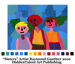 "ISisters Needlepoint Canvas"  Needlepoint Art Gallery,Needlpoint Canvas from Artist Raymond Gunther