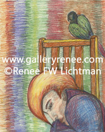 Bird Watching - Fantasy Art - Art For Sale