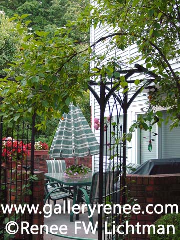 Patio, Landscape Art,  Limited Edition Art Print for Sale