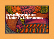 Slide Rule the Infinite, Abstract Art, Ballpoint Pen Drawing