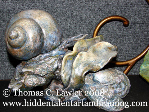 Original Resin Sculpture from Thomas Lawler "Snail"